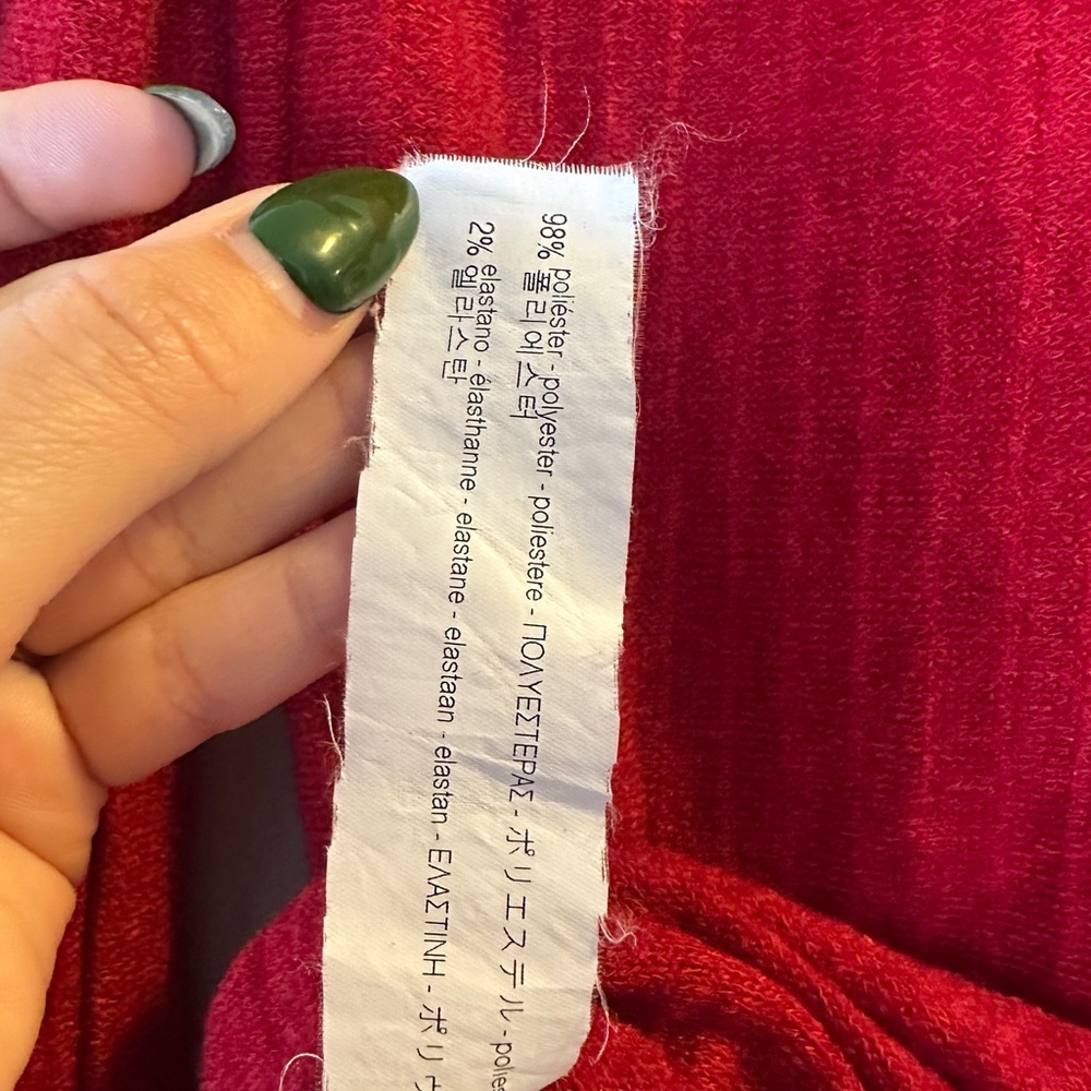 Zara Women's oversized Red Turtleneck Sweater| size S - Picture 4 of 4